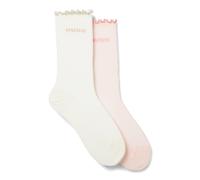 HUGO Two-pack regular-length socks - Style 2P RS LETTUCE CC W, 50543178 White / Pink 5.5-8