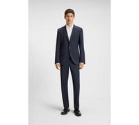 HUGO Two-piece slim-fit suit in micro-patterned wool - Style Henry/Getlin232X, 50557534 Blue 38R