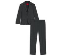 HUGO Two-piece slim-fit suit in wool-blend dobby - Style Henry/Getlin232X, 50557550 Grey 40R
