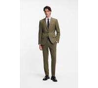 HUGO Two-piece slim-fit suit in wool-blend poplin - Style Henry/Getlin232X, 50547345 Khaki 34R