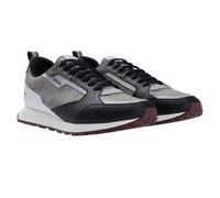 Hugo Unisex Adult Icelin Leather Running Trainers - Grey - Grey - 5 UK