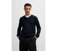 HUGO V-neck sweater in virgin wool - Style San Vredo-M, 50474172 Dark Blue M