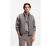 HUGO Vertical-quilted gilet with logo detail - Style Breno2611, 50552653 Grey M