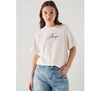 HUGO Vintage T-Shirt, White, Size L, Women White