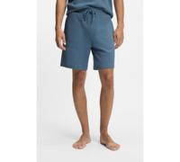 HUGO Waffle-structured pyjama shorts with embroidered logo - Style Austin Shorts, 50532023 Blue XL