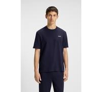 HUGO Waffle-structured pyjama T-shirt with embroidered logo - Style Austin T-Shirt, 50532011 Dark Blue S