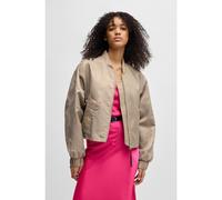 HUGO Water-repellent bomber jacket with python jacquard - Style Fulan-2, 50534623 Gold tone XS