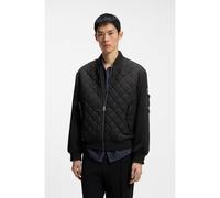 HUGO Water-repellent jacket in mixed materials - Style Bilaro2631, 50562737 Black XL