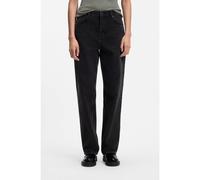 HUGO Wide-leg loose-fit jeans in black cotton - Style Leni_S_B, 50567305 Black 30/32