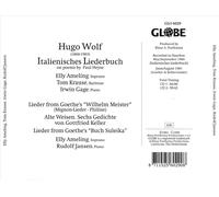 HUGO WOLF: ITALIENISCHES LIEDERBUCH; GOETHE-LIEDER; KELLER-LIEDER NEW CD