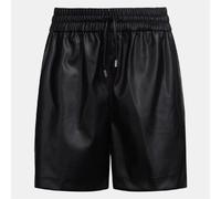 Hugo Womens 1 B Faux Leather Shorts in Black - Size 10 UK