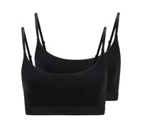 Hugo Womens 2 Pack of Bralettes in Black - Size X-Small