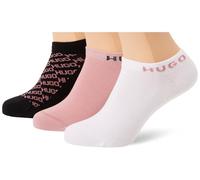 HUGO Women's 3p As Slantmono Cc W 10272176 Ankle_Socks, Open Pink, 35-38