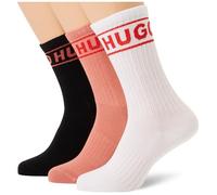 HUGO Women's 3p Qsrib Sporty Cc W 10260645 Quarter_Socks