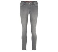Hugo Womens 932 Slim-Fit Jeans in Grey Cotton - Size 26W/32L