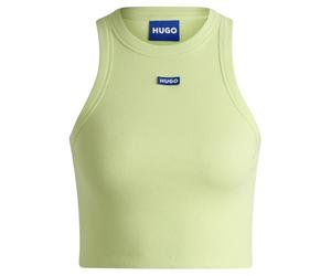 HUGO Women's Baby Tank_B 10257055 01 Jersey_Top, Bright Green329,