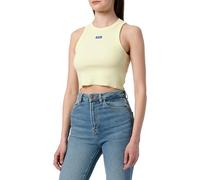 HUGO Women's Baby Tank_B 10257055 01 Jersey_Top, Light/Pastel Yellow742, M