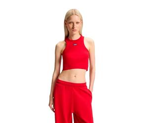 Hugo Women's Baby Tank_b Jersey, 601 Dark red, L