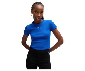 HUGO Women's Baby Tee_B Jersey, Open Blue493,