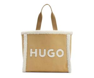 HUGO Women's Becky Tote-SFFUR Bag, Open Beige292