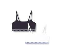 Hugo Stripe 10272521 Bralette Bra 2 Units White,Black L Women