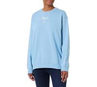 HUGO Women's Classic Crew_b_1 Sweatshirt, Light/Pastel Blue, XL