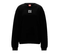 HUGO Women's Classic Crew Sweatshirt, Black 1, XS