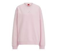 HUGO Women's Classic Crew Sweatshirt, Light/Pastel Pink689, L