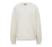 HUGO Women's Classic Crew Sweatshirt, Open White110, M