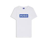 Hugo Classic 10258021 Blue Short Sleeve T-shirt White S Women