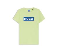 HUGO Womens Classic Tee B Slim-fit T-shirt in cotton with blue boxed logo