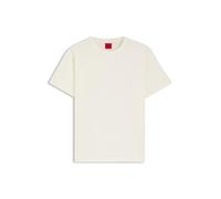 HUGO Womens Damacia 7 Cotton-Jersey T-Shirt with Embroidered Script Logo