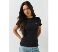 HUGO Women's Damatee Pure Cotton Logo T-Shirt, Black, Size M, Women Black