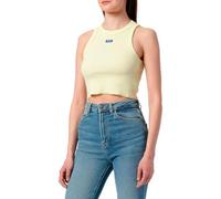 HUGO Women's Easy Tank_B 10257055 01 Jersey_Top, Light/Pastel Yellow742, XXS