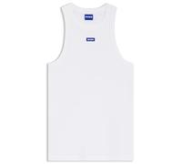 HUGO Womens Easy Tank B Stretch-Cotton Tank top with Blue Logo Label