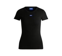 Hugo Easy 10257055 Blue Short Sleeve T-shirt Black L Women