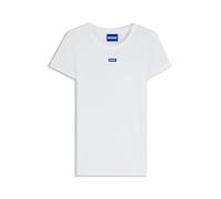 Hugo Easy 10257055 Blue Short Sleeve T-shirt White M Woman