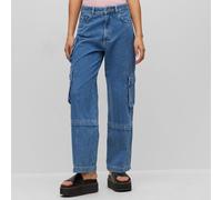 Hugo Womens Gashia Relaxed-Fit Jeans in Blue Denim - Size 32W/32L