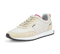HUGO Women's Icelin Nylon Running Sneakers, Milk Creamer, 5.5 UK