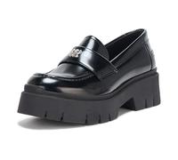HUGO Women's Kris Chunky Loafer, Black Jade, 3 UK