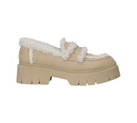 HUGO Women's Kris_Loafer_MCRSD Flats, Open Beige, 2 UK