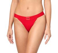 HUGO Women's Label String Thong Panties, Candy Red, XS