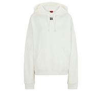 Hugo Womens/Ladies Delfinia Stacked Logo Embroidered Hoodie - Natural - Natural - S