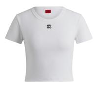 Hugo Womens/Ladies Logo Cotton Crop T-Shirt GT22079