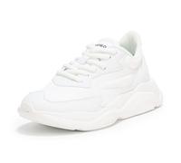 HUGO Women's Leon Modern Running Sneaker, White Bone, 8 UK
