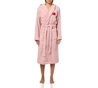 HUGO Womens Long Length Hooded Terry Robe, Mauve, XS