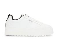 HUGO Women's Lyssa_Tenn_flt Sneaker, White, 3 UK