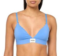 HUGO Women's Modern Cotton Stretch Triangle Bra, Forever Blue, L