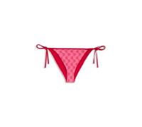 HUGO Womens MONOGRAM SIDE TIE Bikini bottoms with printed stacked logos