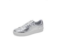 HUGO Women's Morrie_Tenn_crk Sneaker, Silver, 4 UK